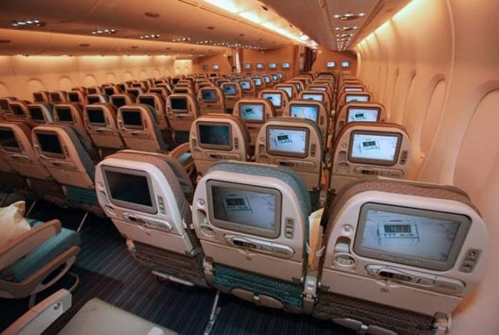 Airbus A380: interior airliner aircraft image