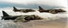 3 marine harriers in flight