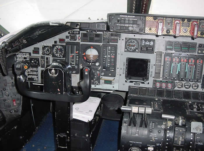 Pilots Seat and Controls On The C-141 Starlifter