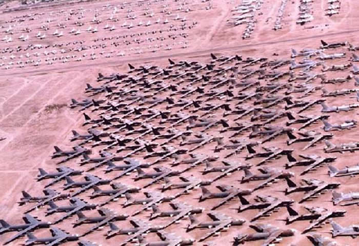 Boeing B-52 Graveyard in Tucson Arizona