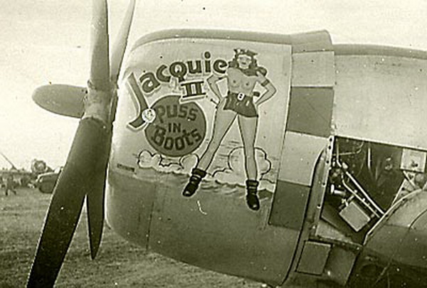 jacquie II puss n boots aircraft noseart