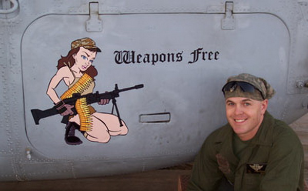 weapons free aircraft nose art
