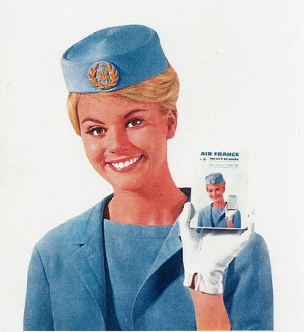 Vintage Air France Airlines Stewardess Picture