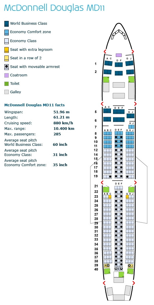 Embraer 190 Klm Seat Map