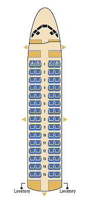 midwest airlines dc9-10 seating map aircraft chart