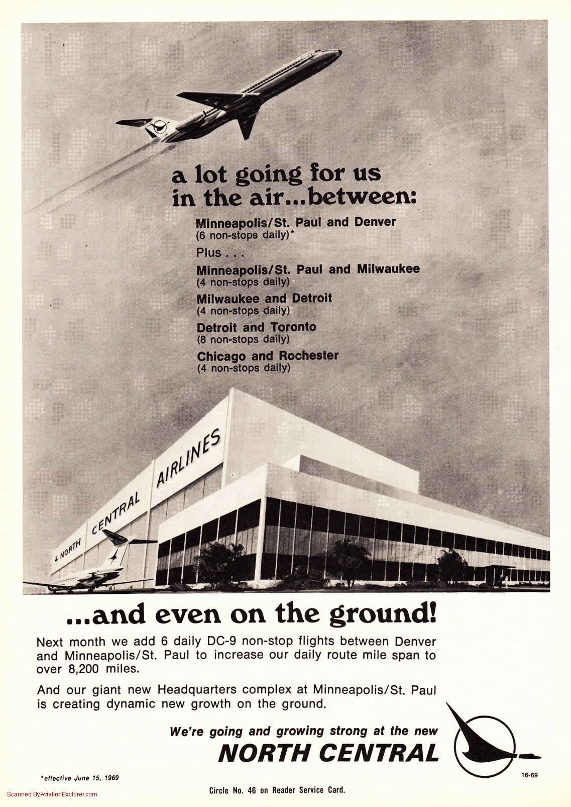 Vintage Airline Aviation and Aerospace Ads - Mohawk Airlines 