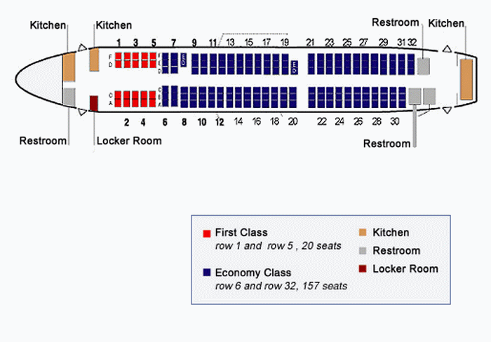 CHINA EASTERN AIRLINES AIRBUS A321 AIRCRAFT SEATING CHART