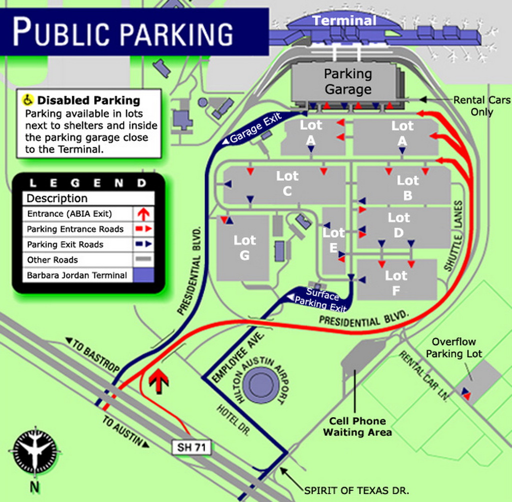 Atlanta Airport Cell Phone Parking Lot Map 