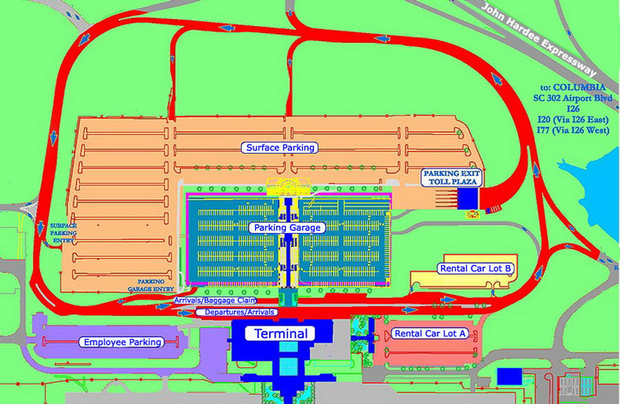 Map Of Atlanta Airport Parking Lots 