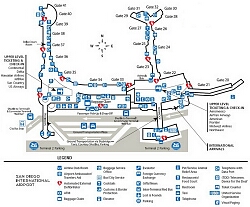 San Diego International Airport Terminal 2 Map