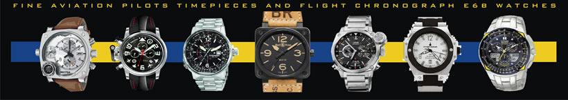Aviation Pilot and Aviator Flight Watches from Breitling, Omega, Citizen, Tissot, Chase Durer, Pulsar, Accutron, Sector, Bell and Ross & Seiko