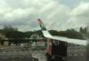 boing 737 hits truck while taxiing