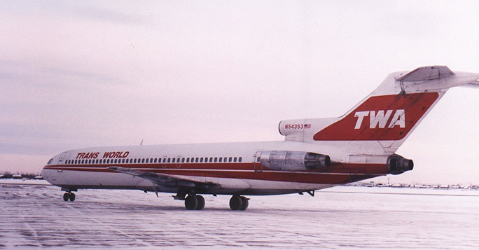 twa 727 boeing aircraft