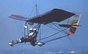 Ultralight in flight
