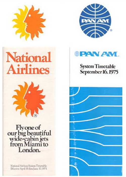 national and pan am timetables
