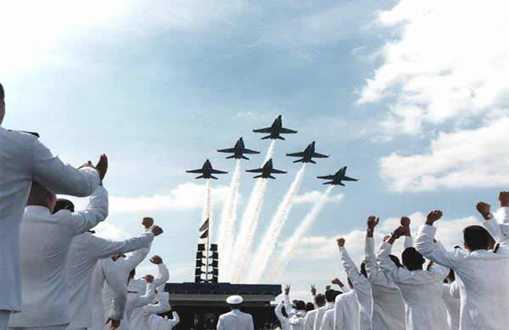 blue angels: fly over aircraft carrier