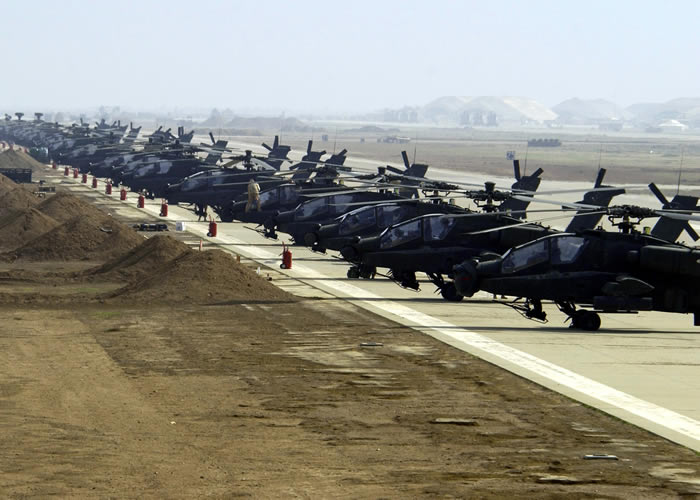 Hundreds of Apache Helicopters In Iraq