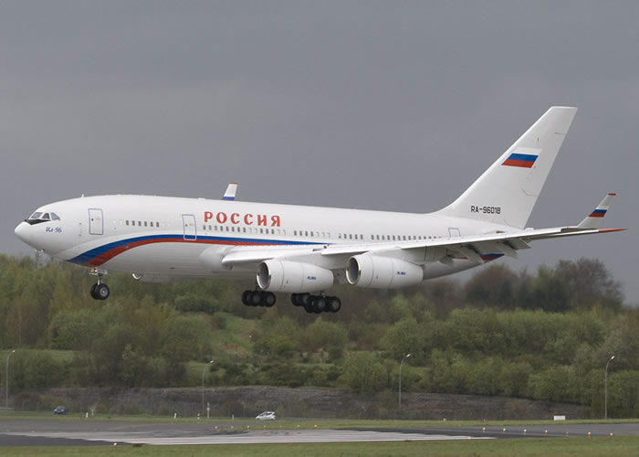 IL-96 Russian Airliner 4 engine jet