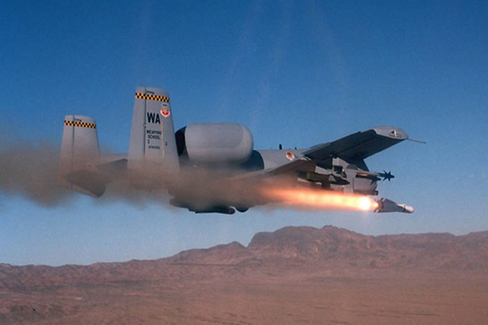 USAF A-10 Launching Laser Guided Projectile