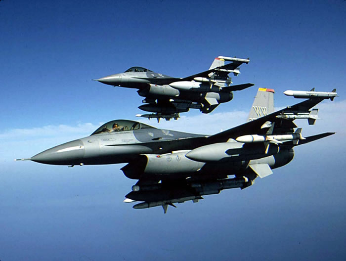 F-16 Fighter Aircraft In Flight