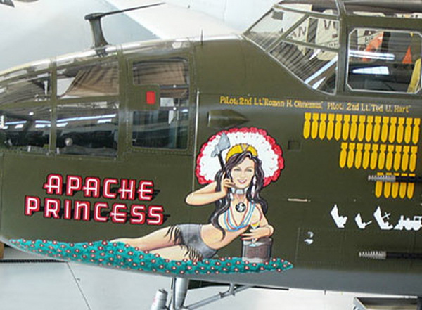 apache princess aircraft nose art
