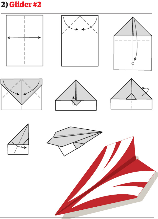 paper airplanes glider design 2