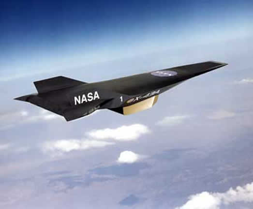 X-43 HYPERSONIC AIRCRAFT IN STUDY BY NASA