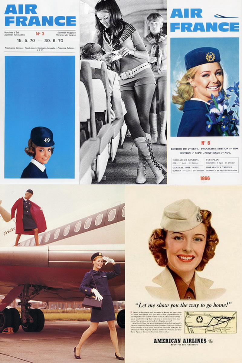 1960s vintage airline stewardesses