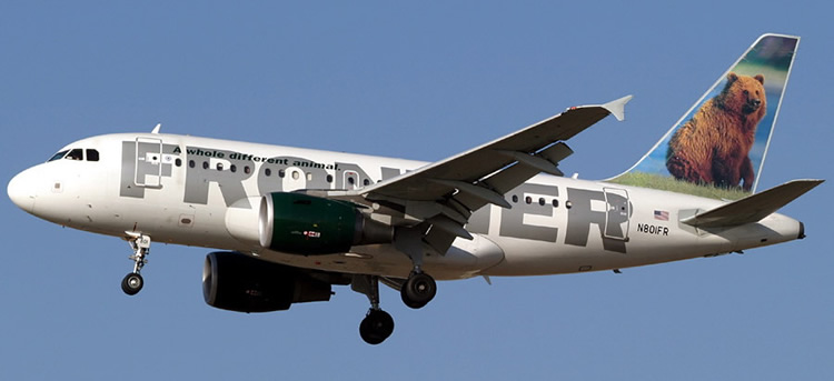 frontier airlines a318