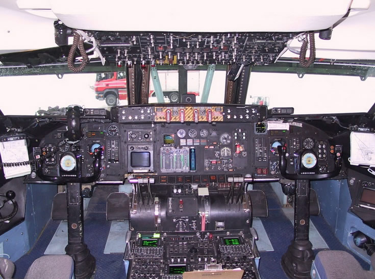 C5 Galaxy Air Force Cargo Aircraft Cockpit Photo