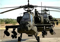 army apache helicopter in flight