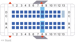 delta airlines crj100 seating map aircraft chart