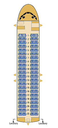 midwest airlines boeing 717 seating map aircraft chart