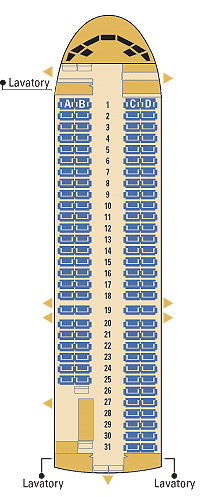 midwest airlines md88 seating map aircraft chart