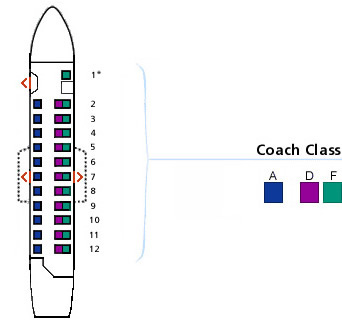us airways saab 340 layout seating map aircraft chart
