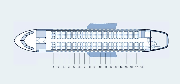 AZERBAIJAN AIRLINES ATR 72 AIRCRAFT SEATING CHART