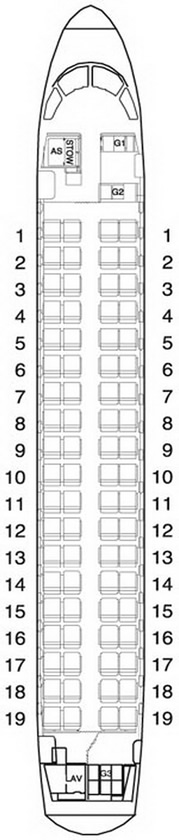 EMBRAER 170 FINNAIR AIRLINES SEATING CHART