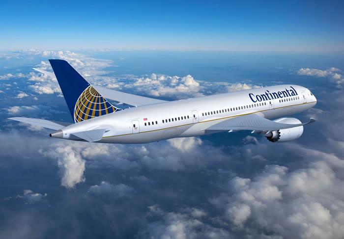 continental airlines boeing 787