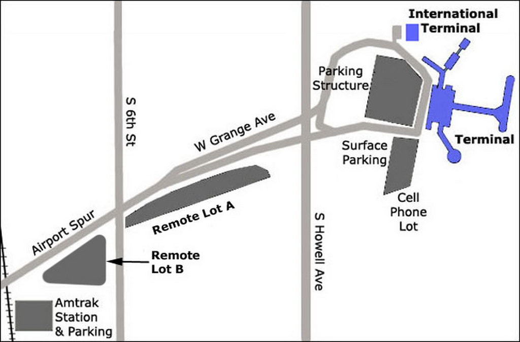 Milwaukee Airport Parking Map 