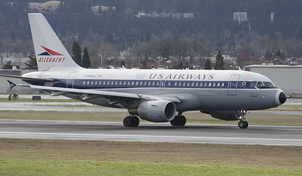 US Airways Airbus A320 in Allegheny Airlines Livery