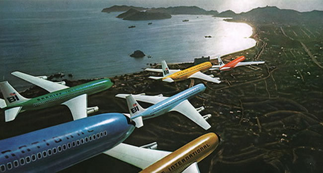 braniff colorful airliners