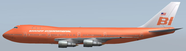 braniff international airlines 747
