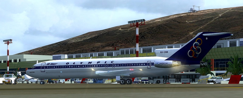 olympic boeing 727 high detail for fsx