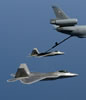 F-22 Raptor Aerial Refuel From KC-10