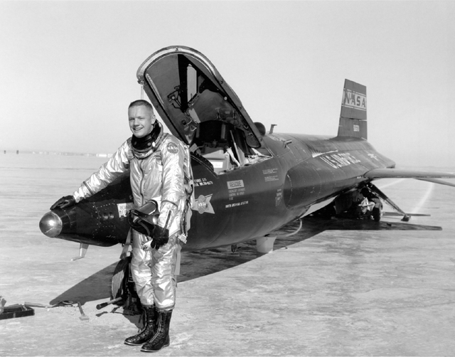 NASA Air Force Aircraft Flight Altitude Record in X-15 experimental airplane