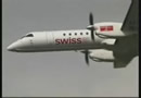 Swiss Saab 2000 Flyby At Airshow