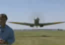 Spitfire WWII Aircraft Flies Close to News Reporters Head