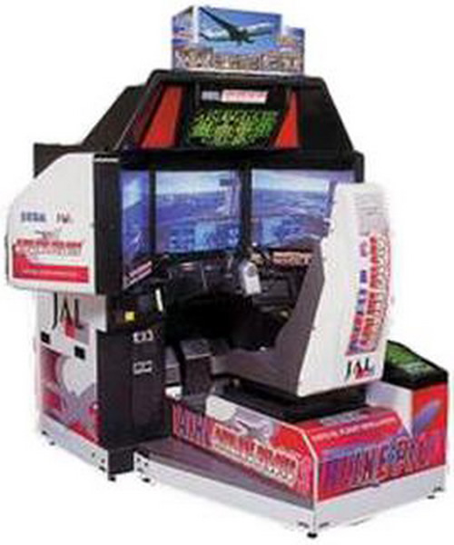 SEGA airline pilots arcade game with 3 game screens