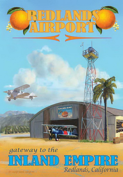 redlands airport poster