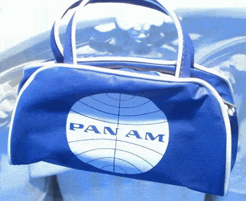 pan am retro flight bag